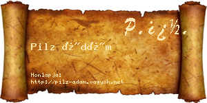 Pilz Ádám névjegykártya